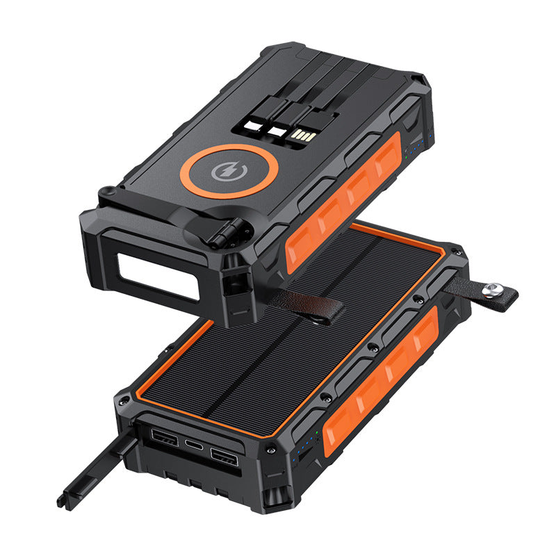 High Capacity Emergency Solar And Hand Crank Power Bank