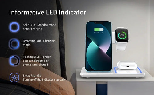 3-in-1 Wireless Travel Charging Stand For 16-12 Pro Max, IWatch S10-2 SE Ultra, AirPods 4 3 Pro, Foldable Fast Charging Station
