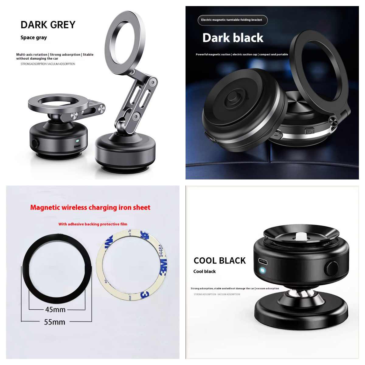 Upgraded Car Phone Holder Magnetic Vacuum Adsorption Rack Navigation Special Support