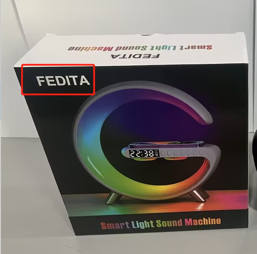 Intelligent LED Lamp Bluetooth Speake Wireless Charger Atmosphere Lamp App Control For Bedroom Home Decor