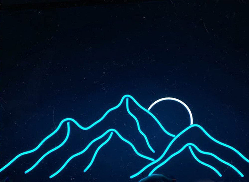 Neon Sunrise Sunset Led High Mountains