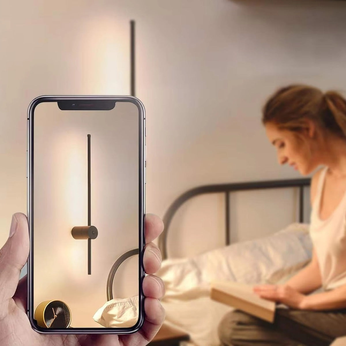 Wireless Remote-Controlled Strip Wall Light Background Wall Lamp
