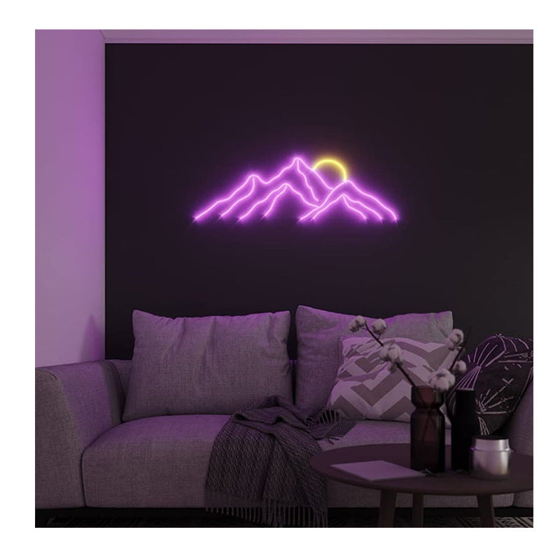 Neon Sunrise Sunset Led High Mountains
