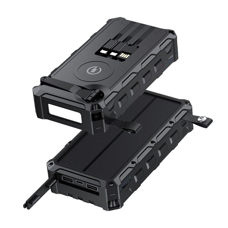 High Capacity Emergency Solar And Hand Crank Power Bank